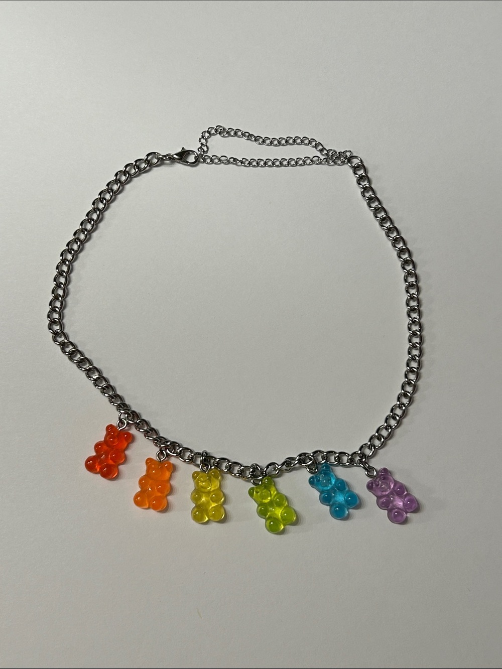 Rainbow Gummy Bears Necklance